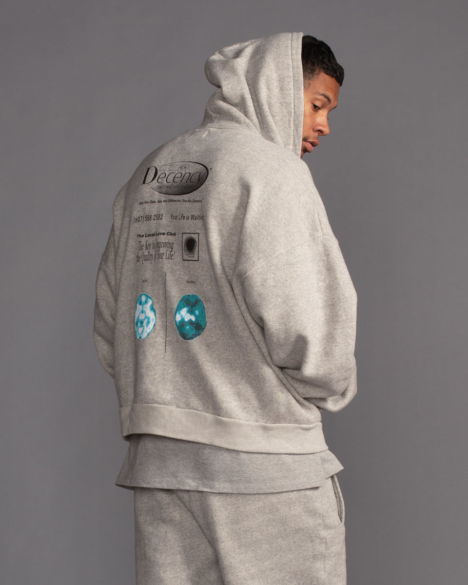 DECENCY ZIP IN GREY – The Local Love Club