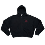 Load image into Gallery viewer, WORLD TOUR BLACK ZIP HOODIE

