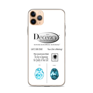 DECENCY PHONE CASE IN WHITE