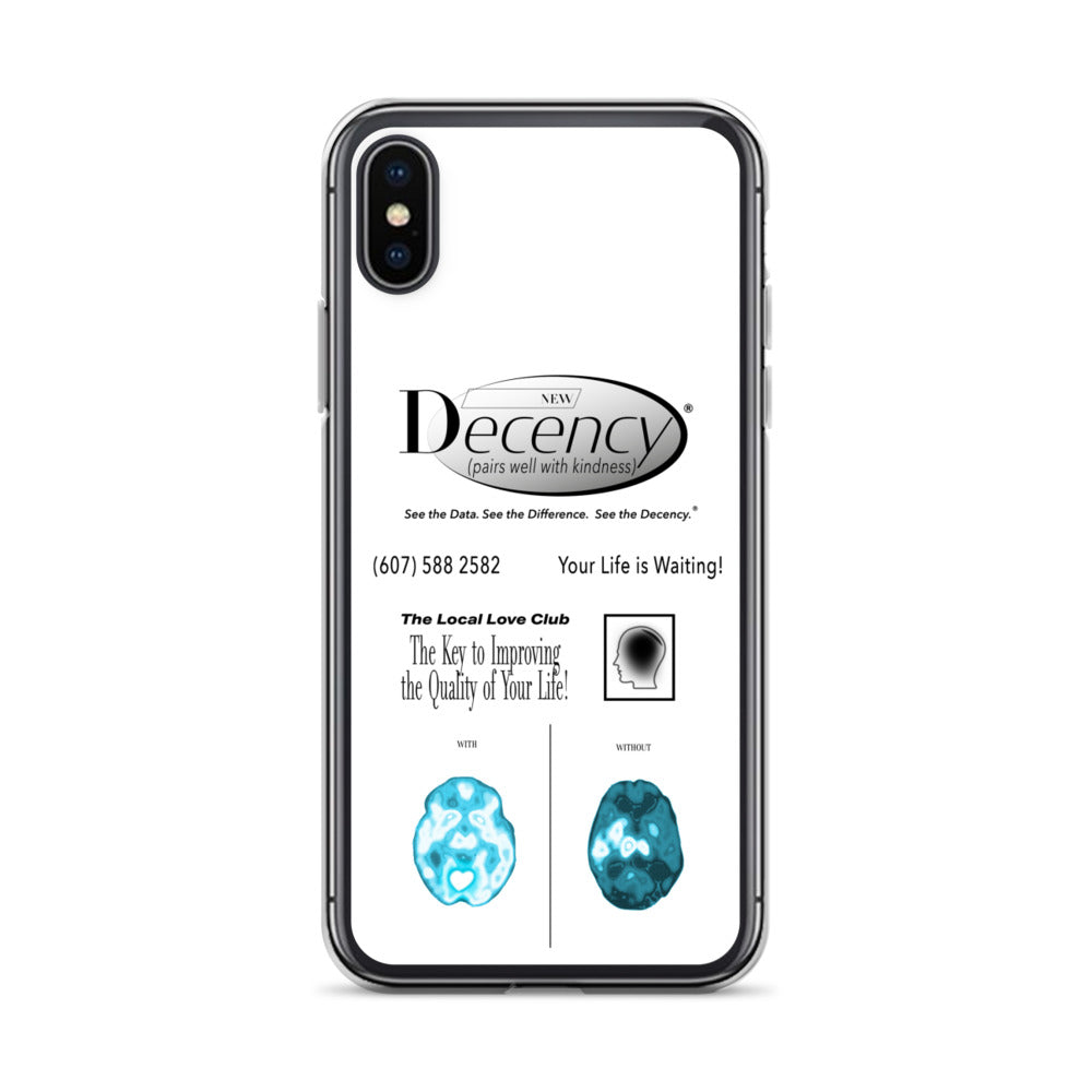 DECENCY PHONE CASE IN WHITE