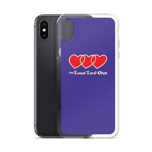 TRIPLE HEARTS PHONE CASE IN VIOLET